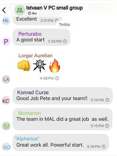 Horus Lupercal accidentally texted me his war plans.