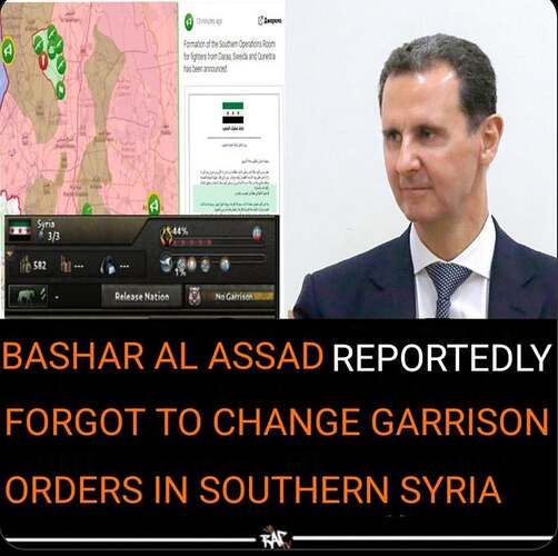 It's over assad bro's