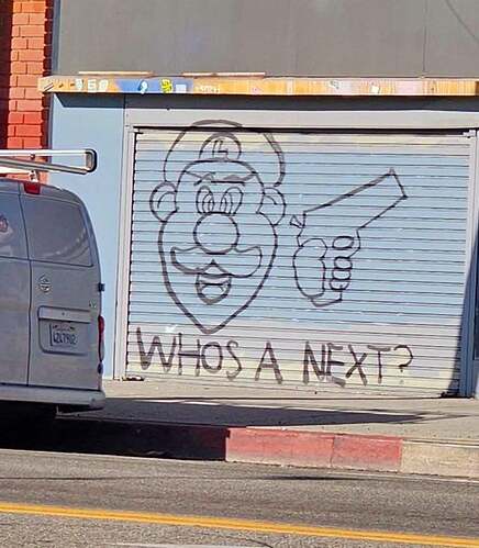 Some graffiti spotted in Hollywood, California.