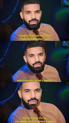 Drake using the Mark defence