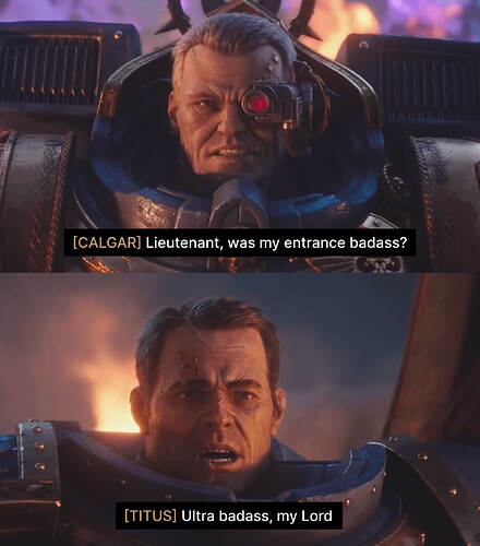 The exact moment Titus secured his promotion to Captain